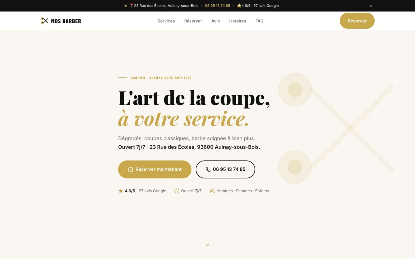 Capture bannière Mos Barber